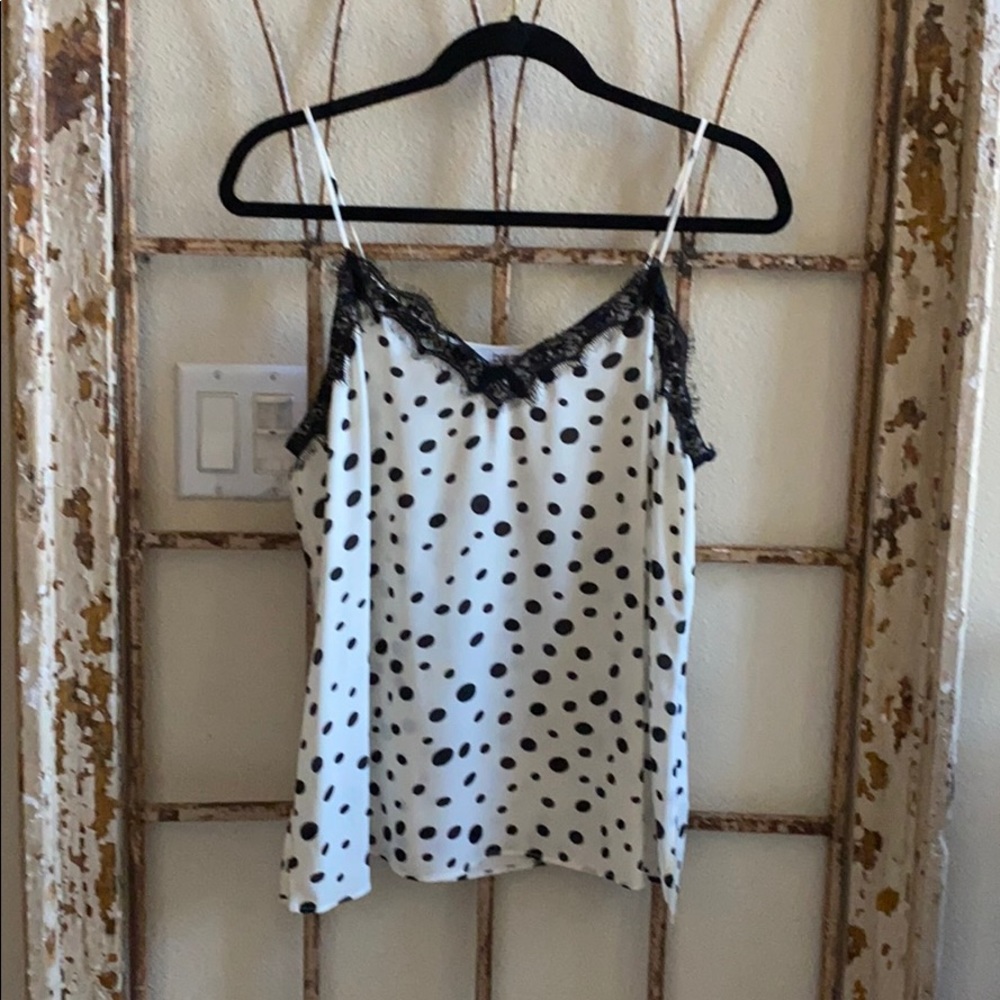 COPY - White with Black Polka Dot Cami.